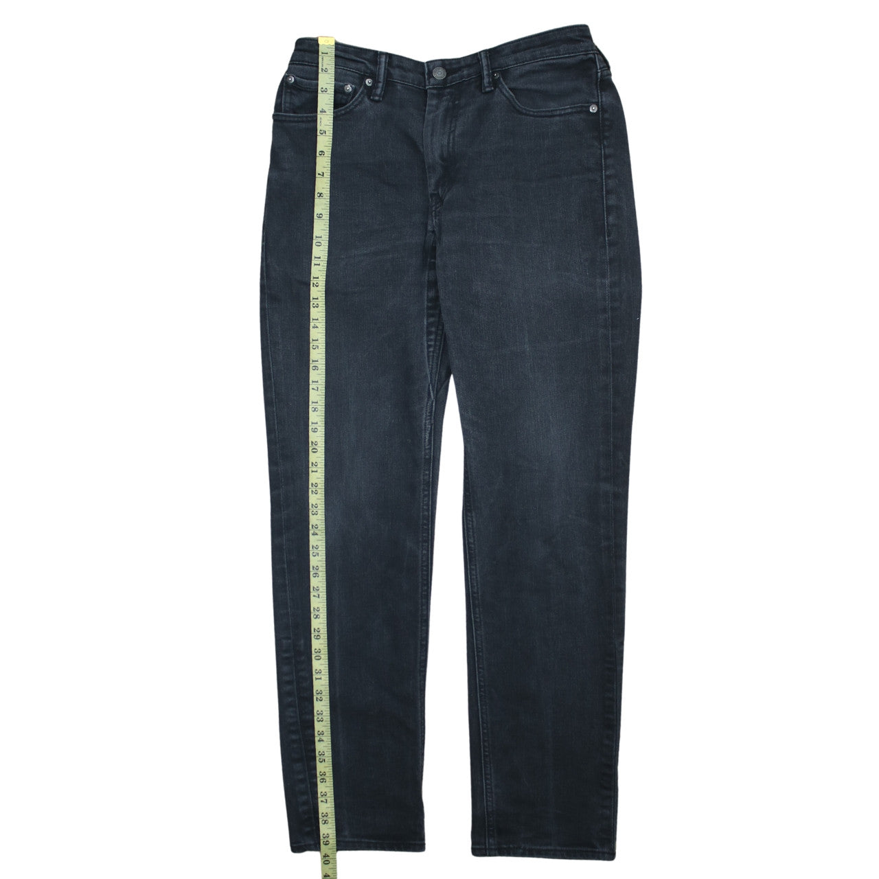 Levi’s Men Black 511 Slim Fit Dark Wash Straight Jeans W30 L32