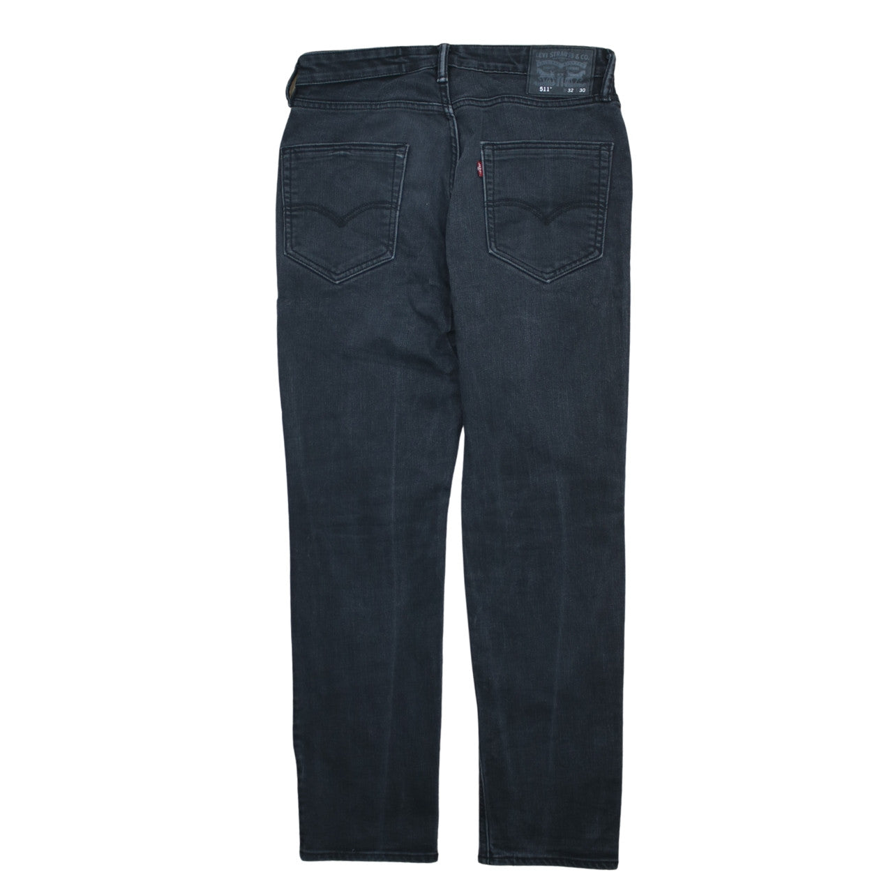 Levi’s Men Black 511 Slim Fit Dark Wash Straight Jeans W30 L32