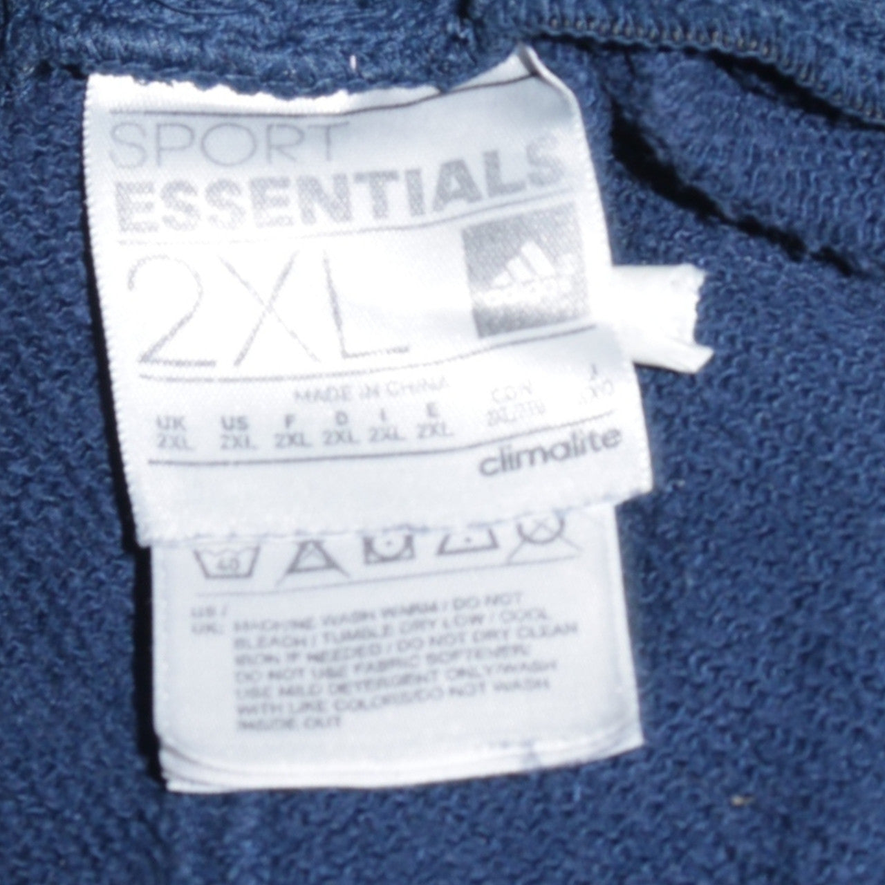 Adidas Men Blue 2XL Sport Essentials Climalite Sweatpants