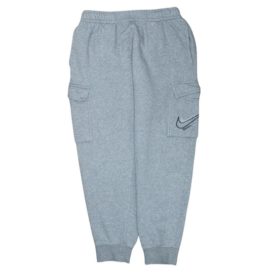 Nike Men’s Grey Cargo Jogger Trousers M Regular Fit Fleece