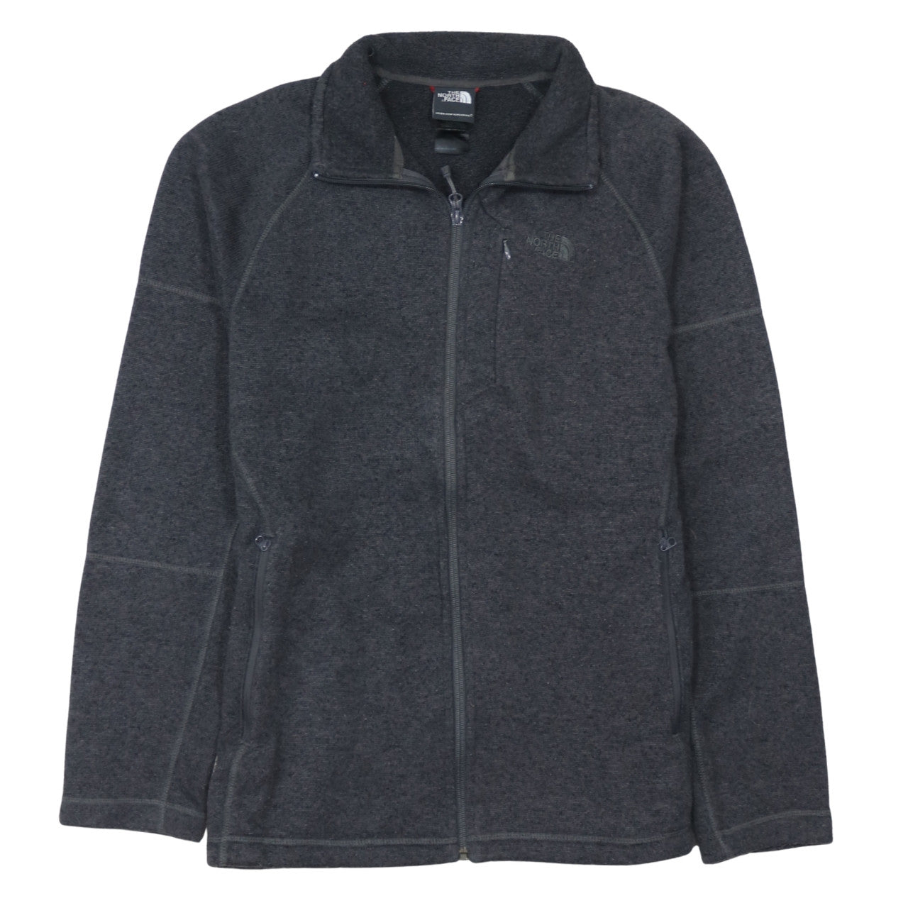 The North Face Men's Grey Fleece Full Zip Outdoor Jacket M