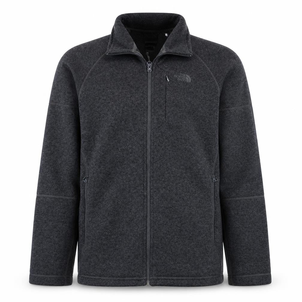 The North Face Men's Grey Fleece Full Zip Outdoor Jacket M