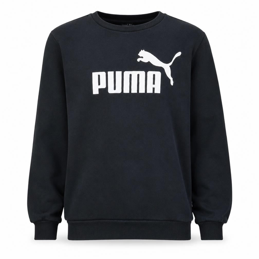 Puma Men's Black M Pullover Sweatshirt Crew Neck Logo Sportswear
