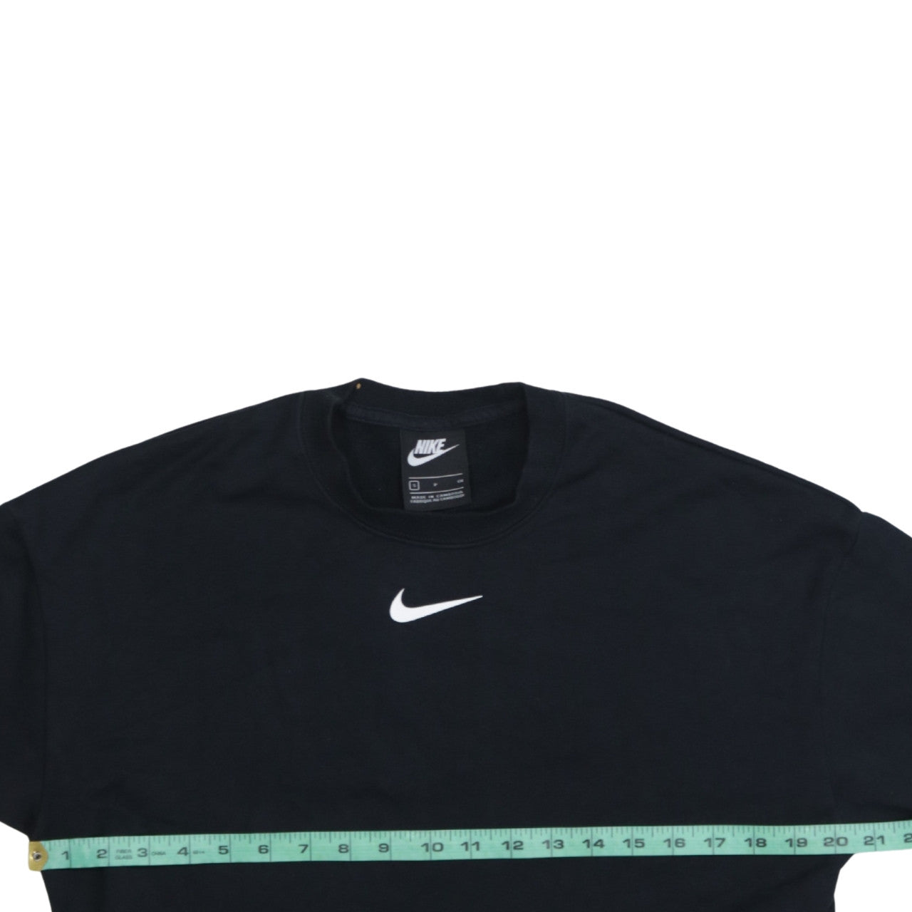 Nike Women's Black Small Cropped Pullover Sweatshirt