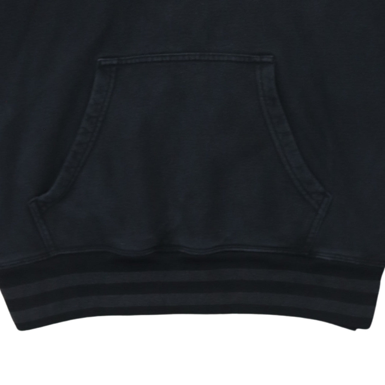 Champion Men's Black Small Pullover Hoodie Logo Tape Sleeve