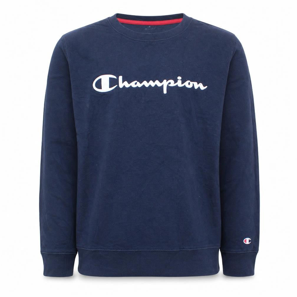 Champion Boys Navy Blue Crew Neck Sweatshirt 15-16 Years 2XL Pullover
