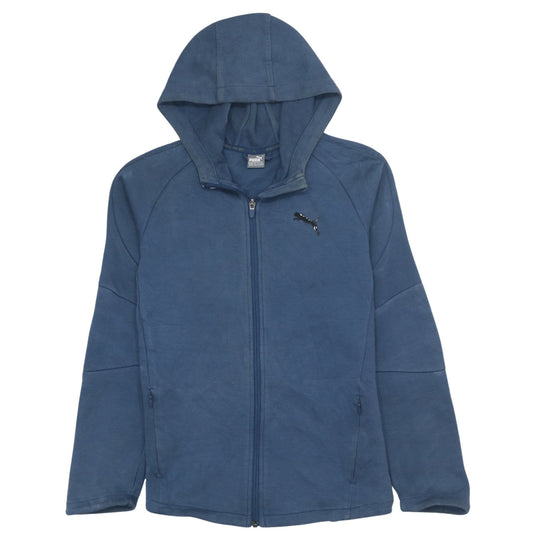 Puma Boys Blue Full Zip Hoodie Size 12-13 Years Regular Fit