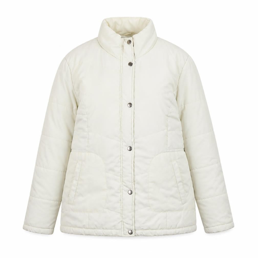 Store Twenty One Women Ivory Size 16 Puffer Jacket Full Zip