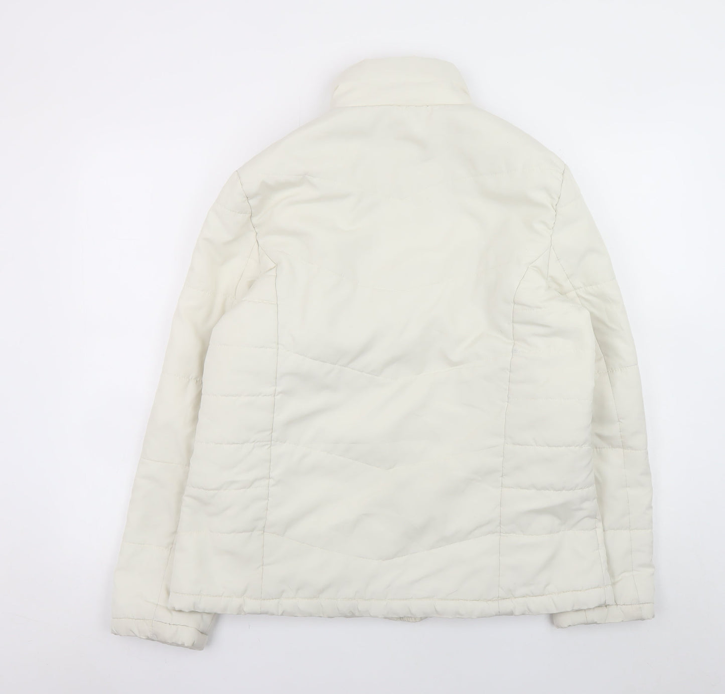Store Twenty One Women Ivory Size 16 Puffer Jacket Full Zip