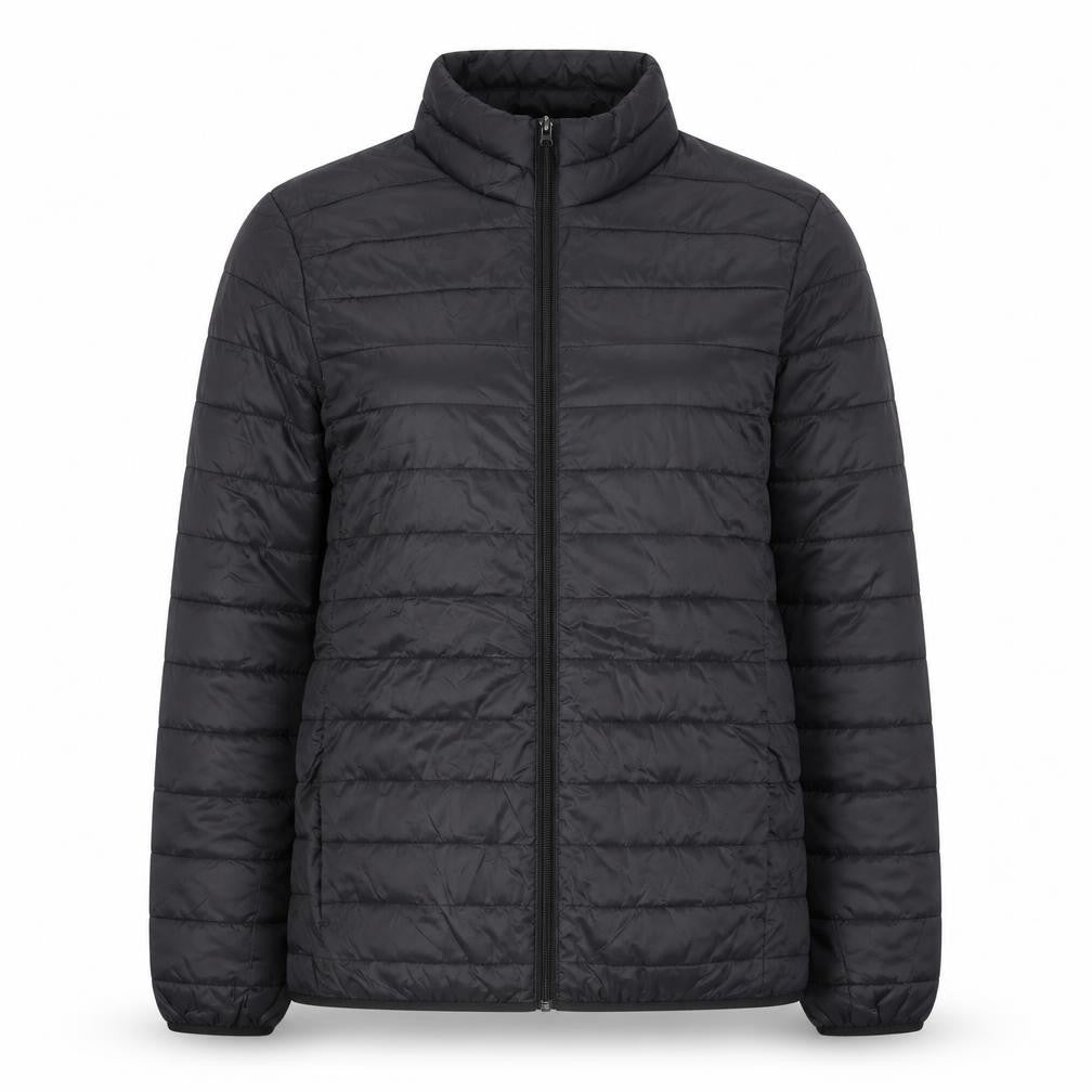 Livergy Unisex Black Puffer Jacket M Water Resistant Lightweight