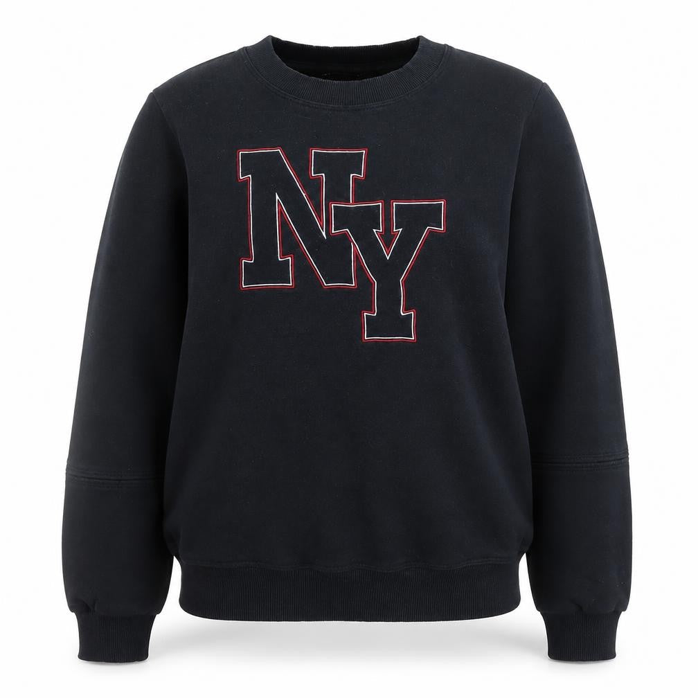 Marks & Spencer Womens Black NY Sweatshirt Size 8 Cotton Blend