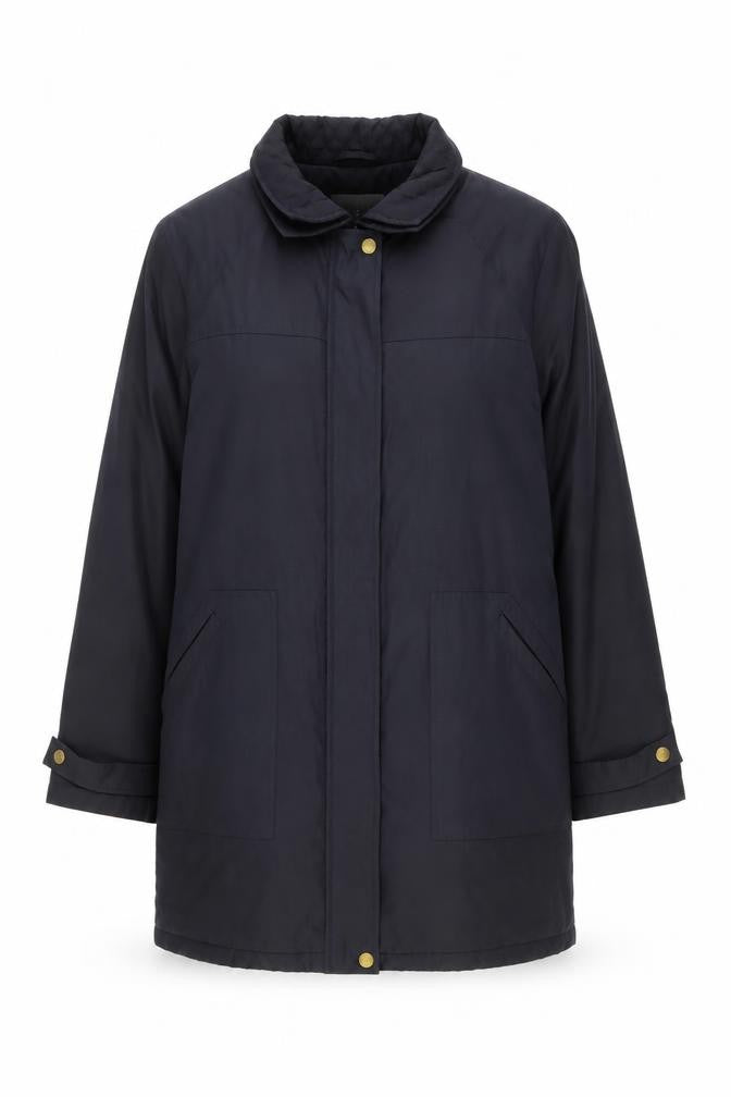JFW Womens Black Size 16 Long Overcoat Lined Casual Coat