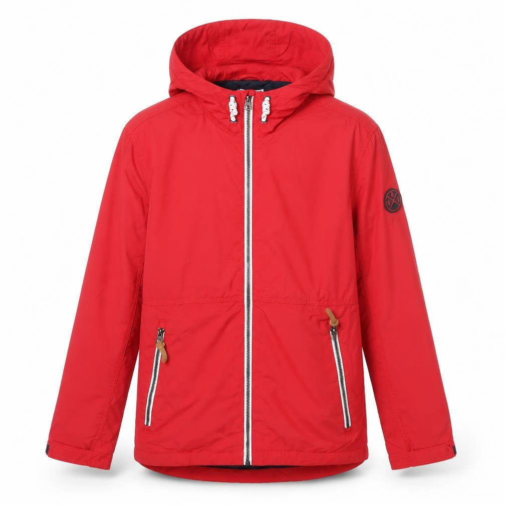Next Boys Red Hooded Parka Jacket 12 Years Full Zip Lined Waterproof Style