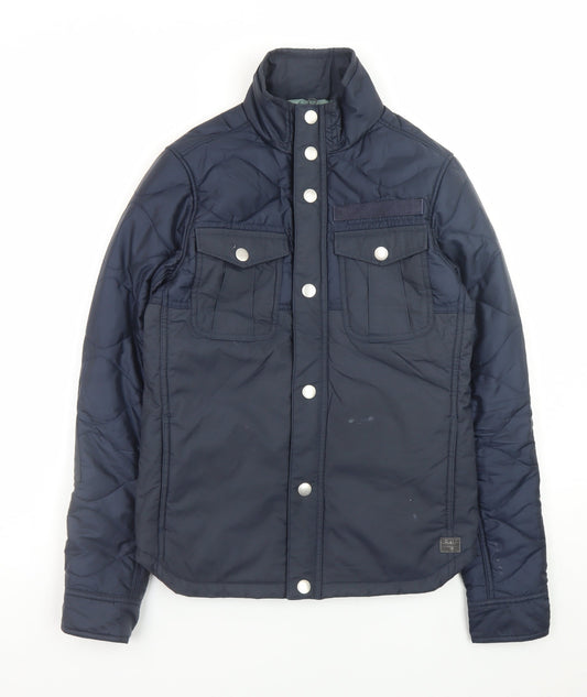 G-Star RAW Women's Blue Quilted Puffer Jacket Size M