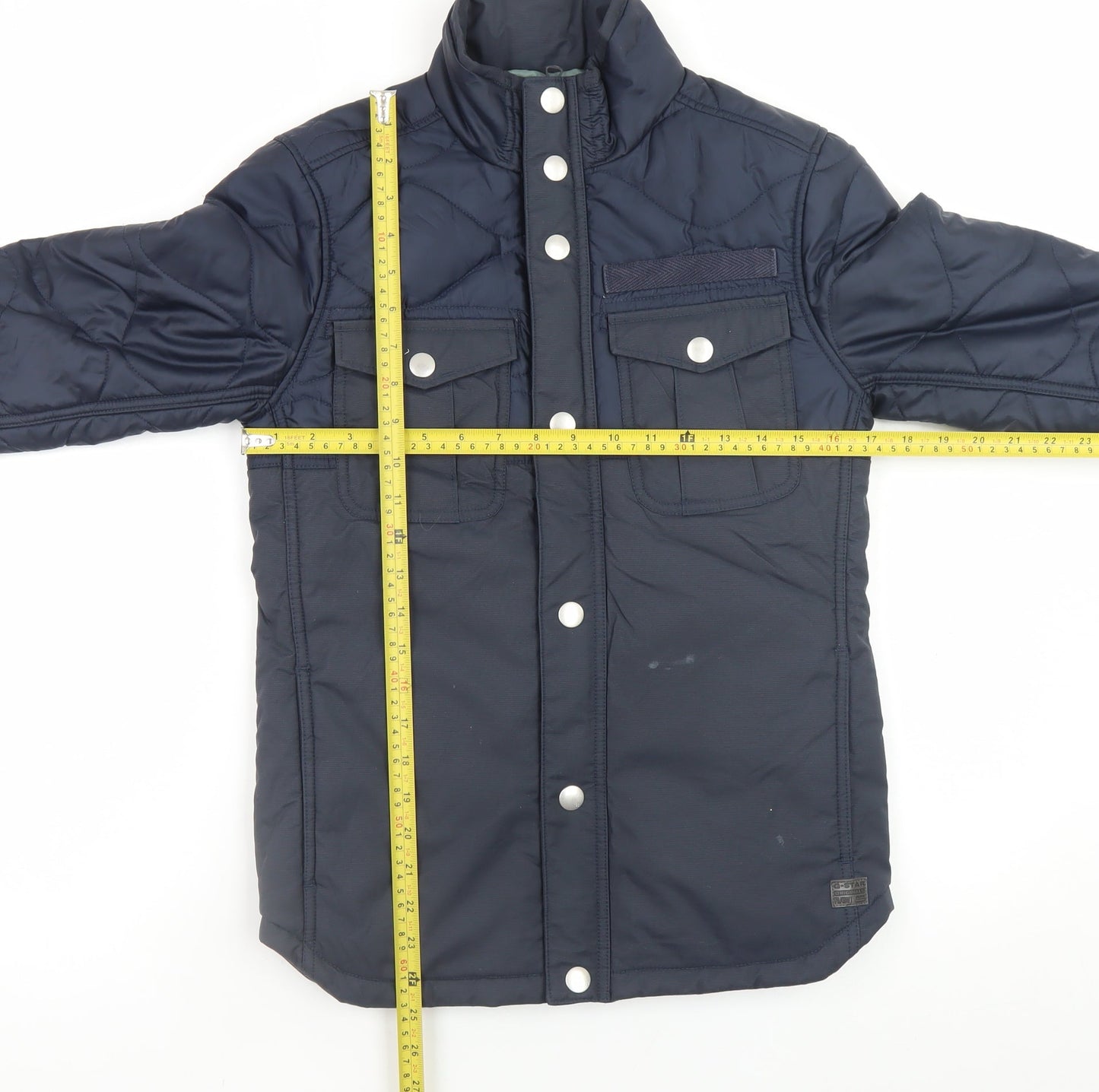 G-Star RAW Women's Blue Quilted Puffer Jacket Size M