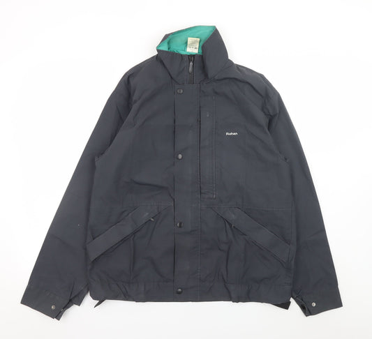 Rohan Men’s Black Avari Outdoor Jacket M 38in Water Resistant Lined