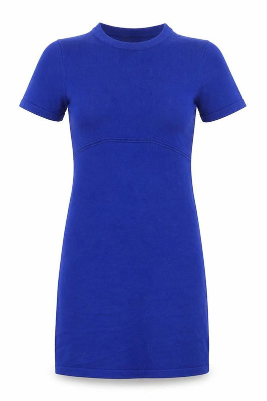 Primark Women's Blue Bodycon Knit Short Sleeve Dress Size 10-12