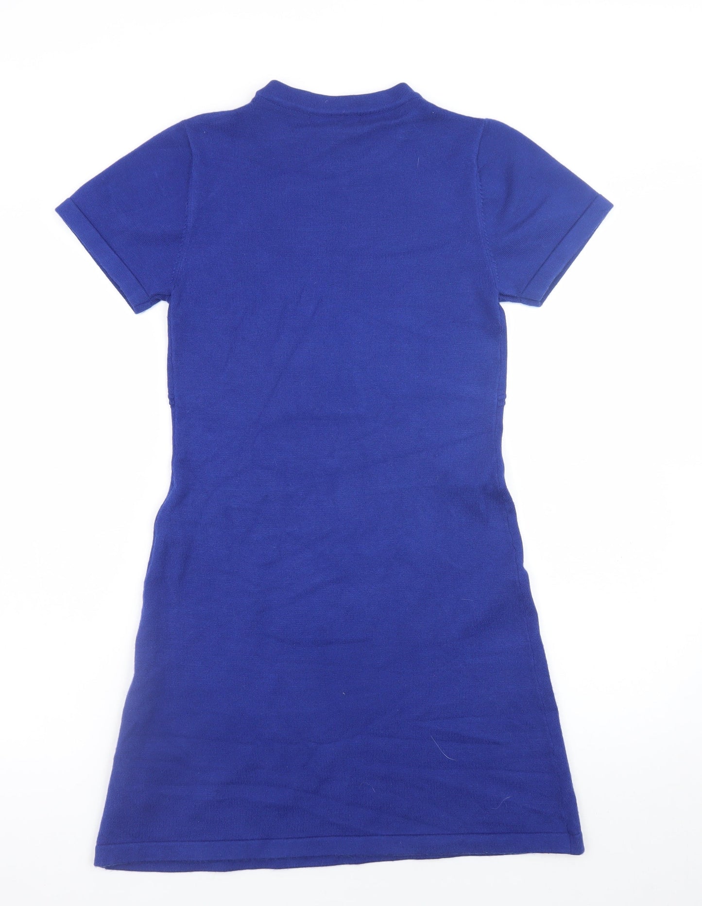 Primark Women's Blue Bodycon Knit Short Sleeve Dress Size 10-12