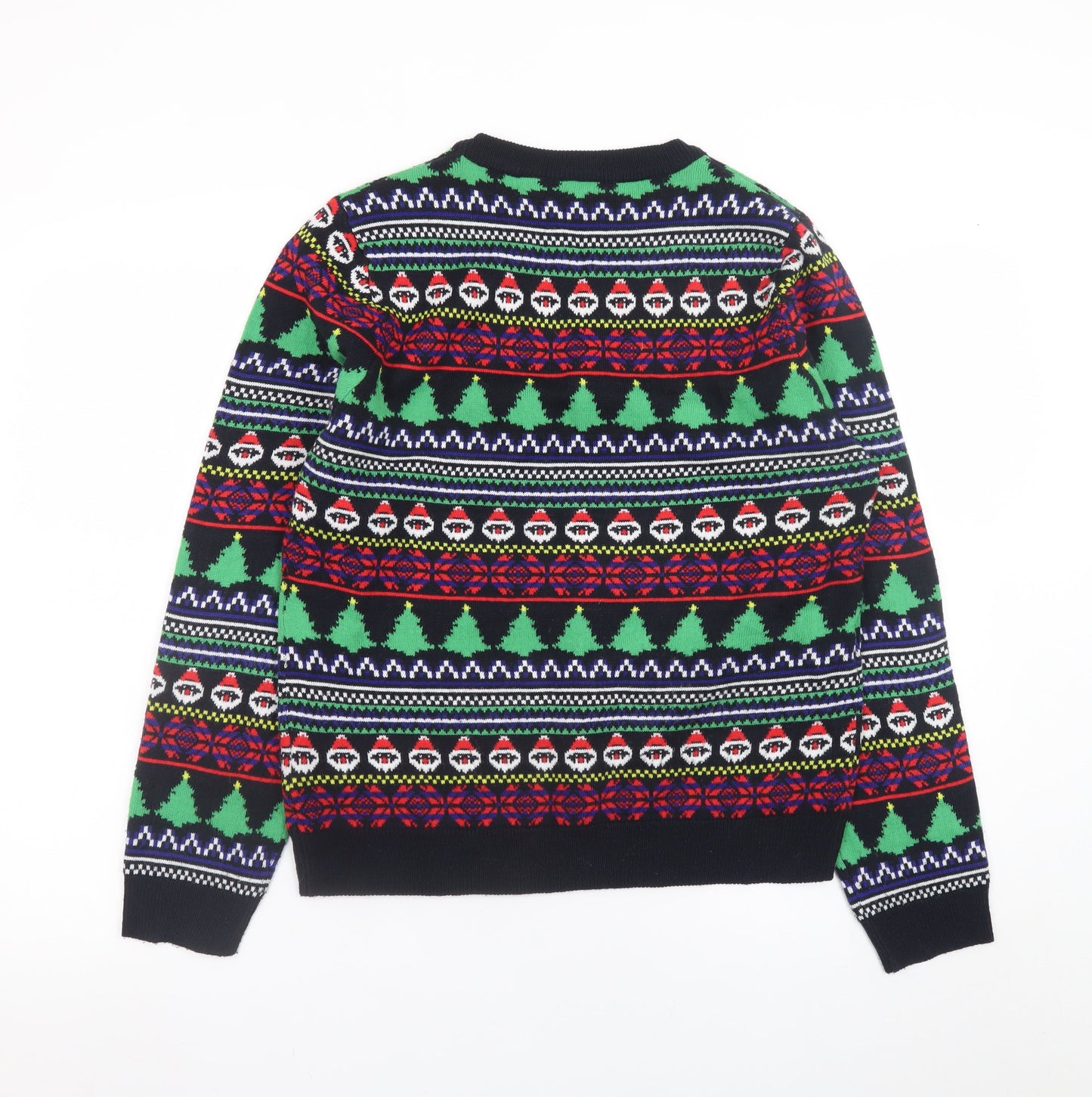 Brave Soul Womens Multicoloured L Christmas Fair Isle Knit Jumper