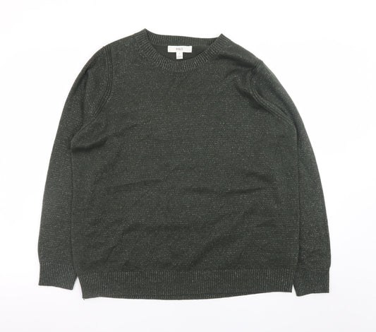 Marks and Spencer Women’s Green Crew Neck Acrylic Knit Jumper M