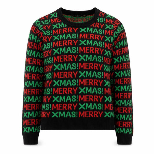 Brave Soul Women's Multicoloured L Christmas Jumper Crew Neck