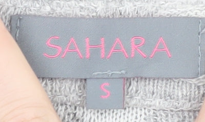 Sahara Womens Grey Round Neck Knit Pullover Jumper Size S