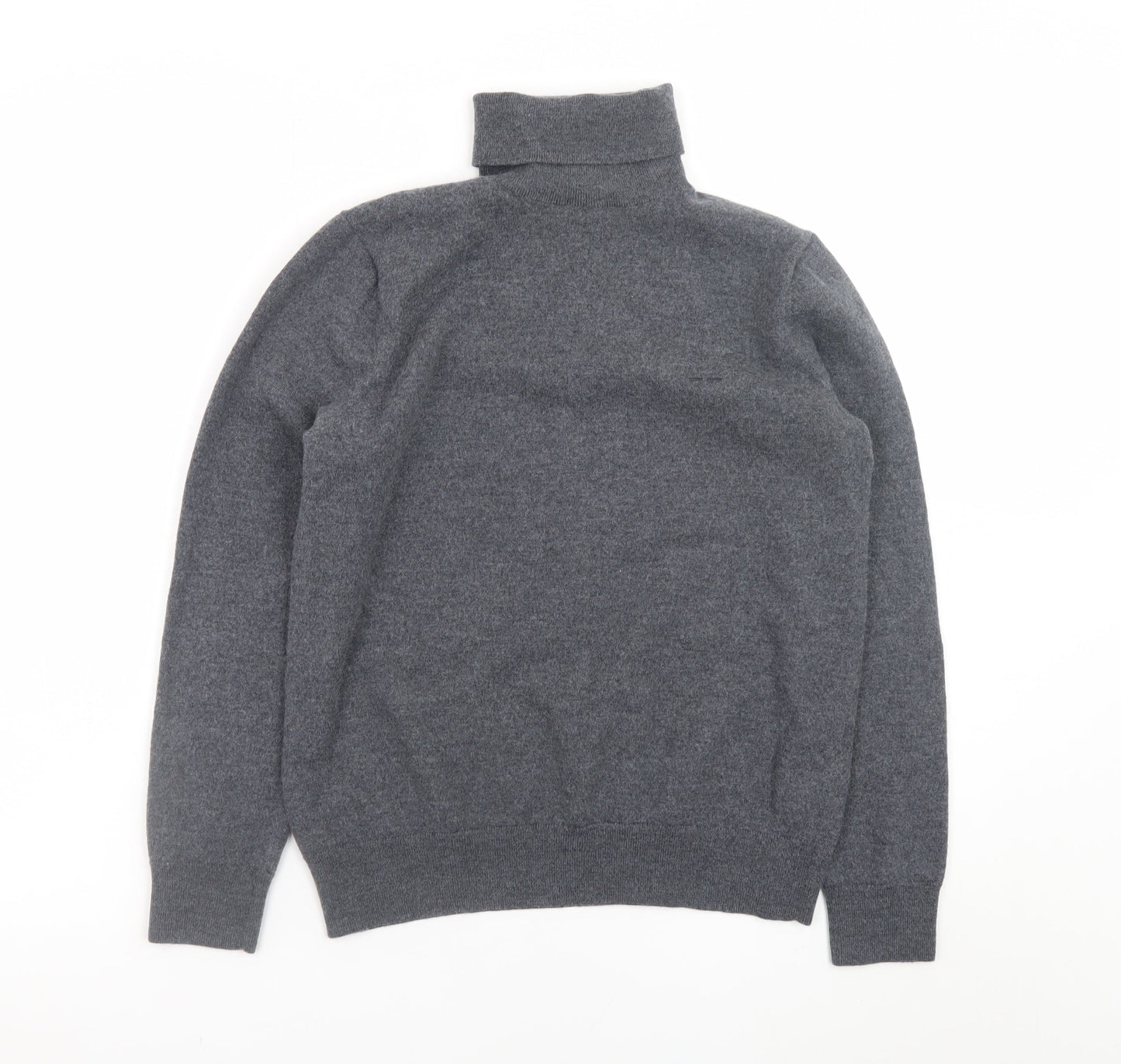 Adolfo Dominguez Women's Grey Wool Roll Neck Jumper M