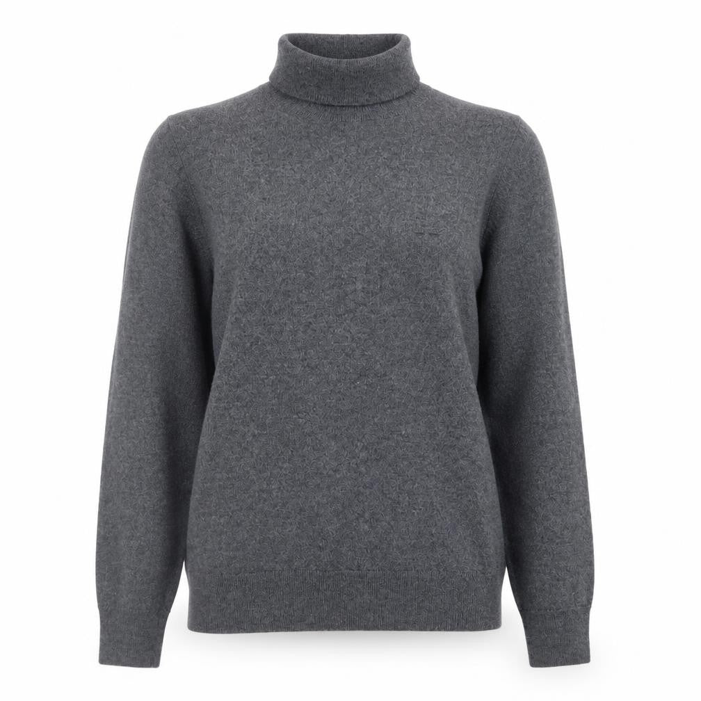 Adolfo Dominguez Women's Grey Wool Roll Neck Jumper M