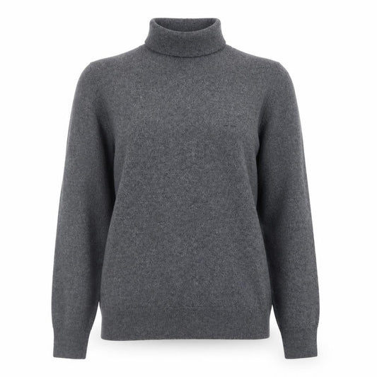 Adolfo Dominguez Women's Grey Wool Roll Neck Jumper M