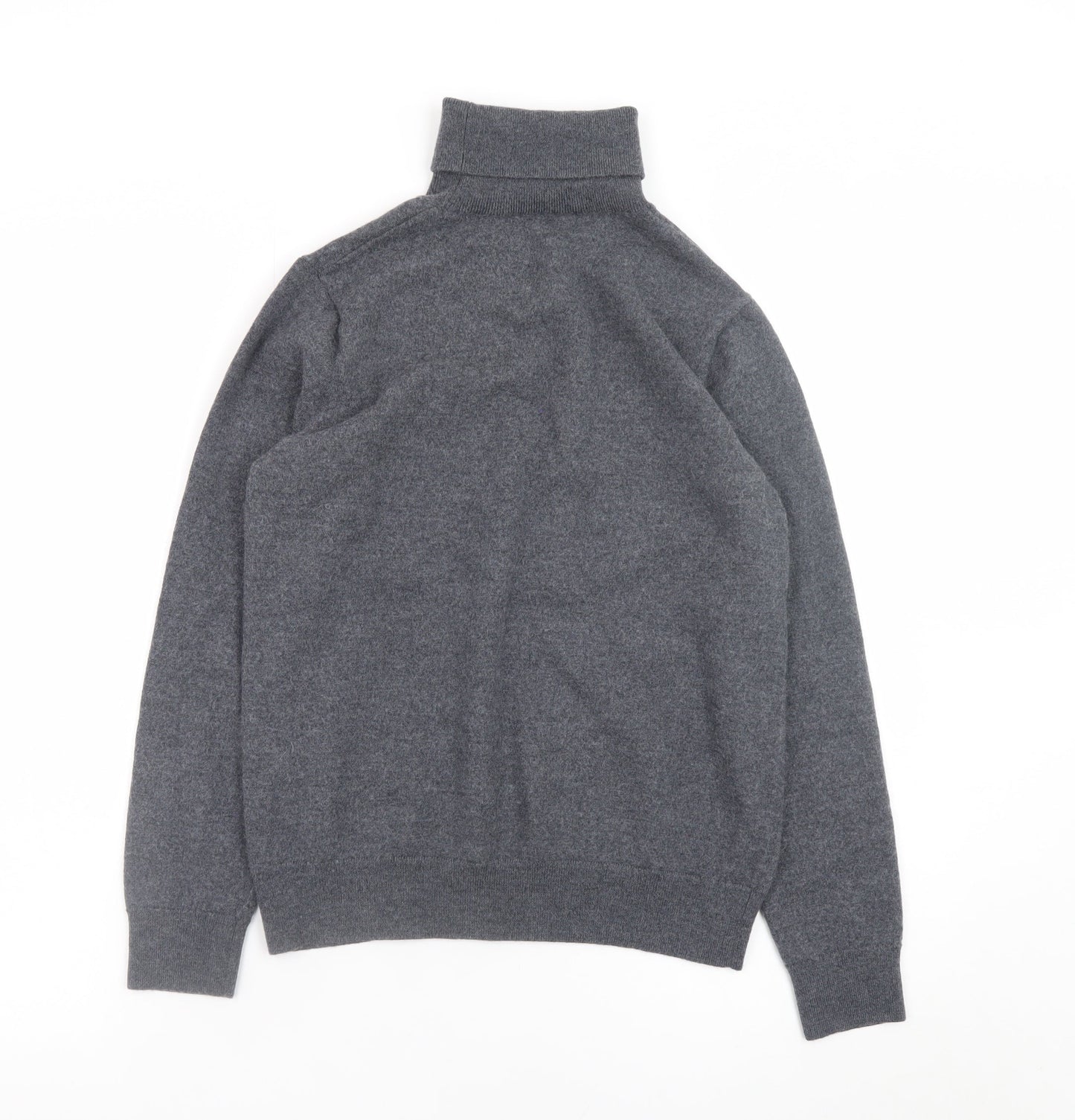 Adolfo Dominguez Women's Grey Wool Roll Neck Jumper M