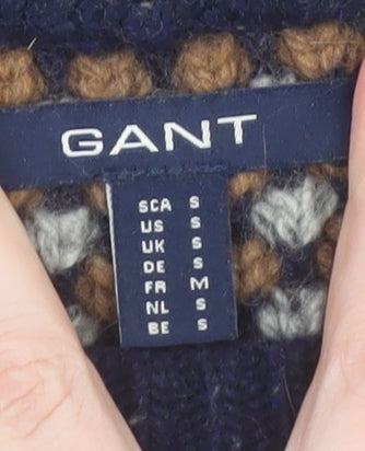 GANT Men's Multicoloured Fair Isle Wool Jumper Size S