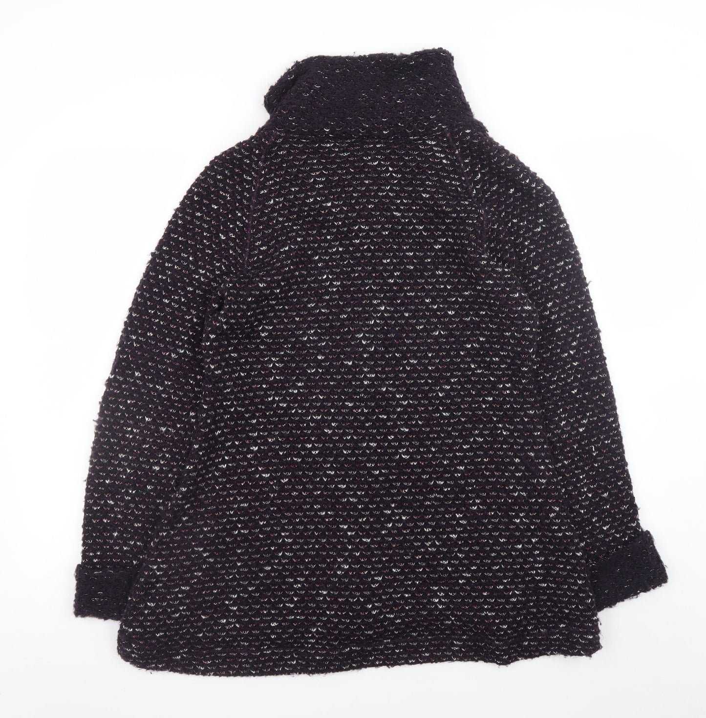 Sahara Women's Black Wool Blend Button Cardigan Size S