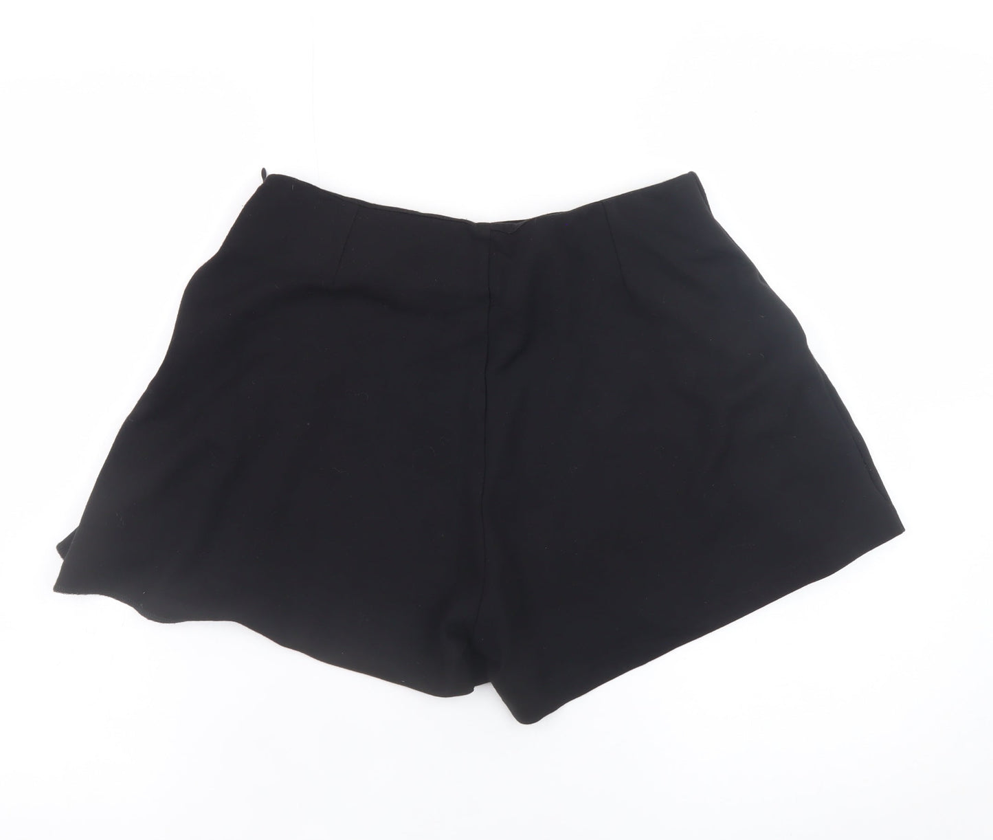 Bellentina Womens Black Size 12 High Rise Lace Up Shorts