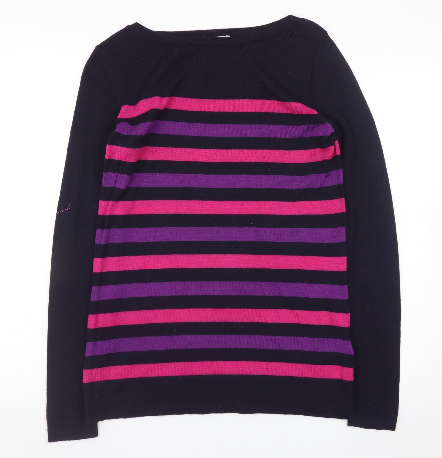 Hobbs Women's Multicoloured Striped Cotton Jumper Size S