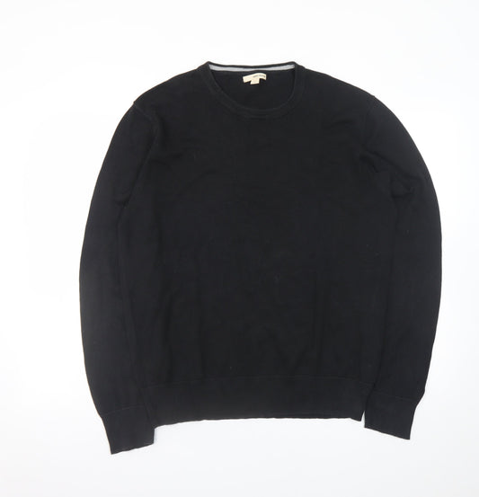 DKNY Jeans Men’s Black XL Cotton Crew Neck Pullover Jumper