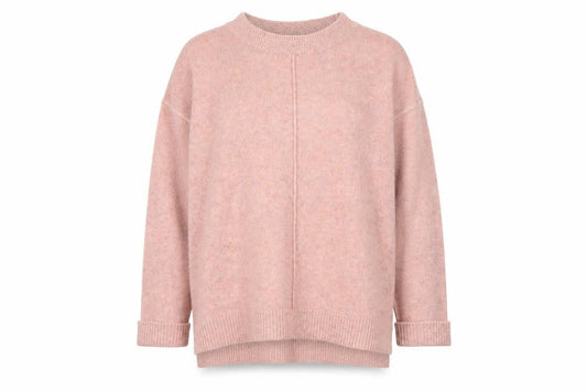Monsoon Women Pink Crew Neck Long Sleeve Pullover Jumper L