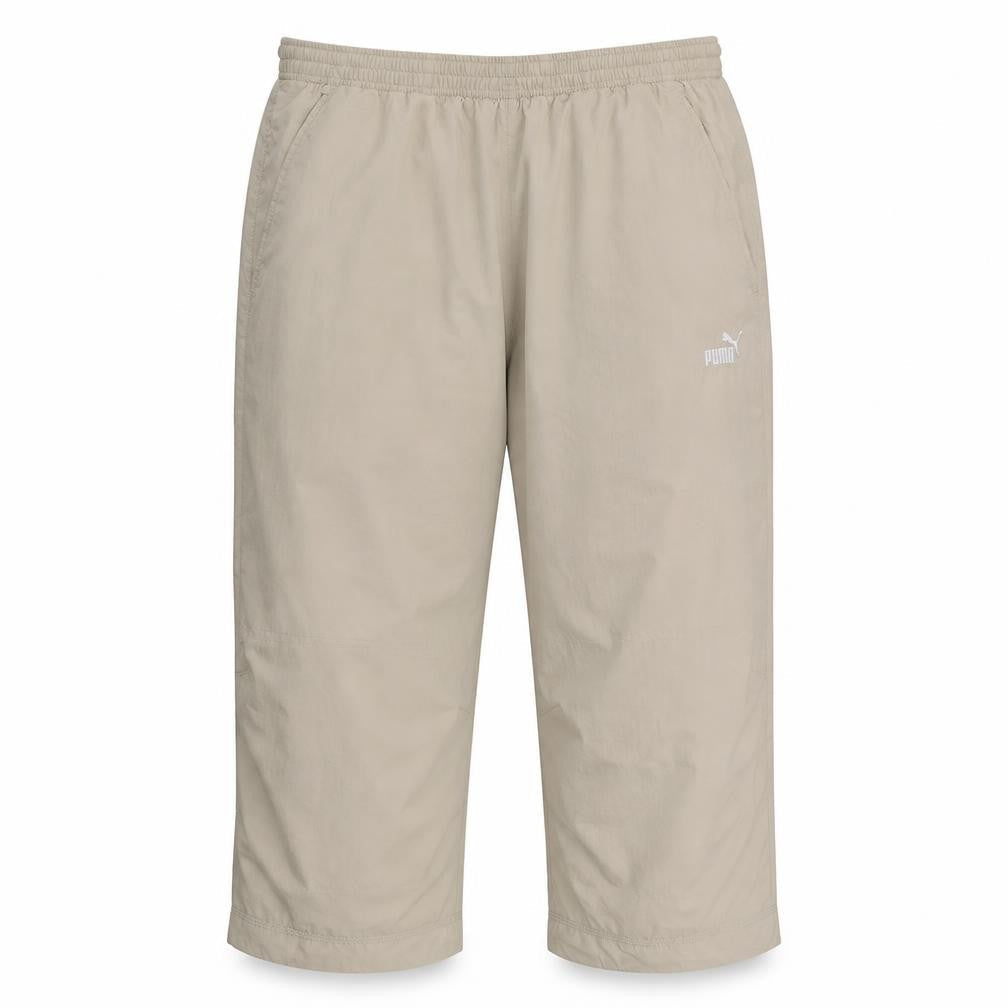 Puma Men Beige Lightweight Jogger Trousers L Sports Activewear
