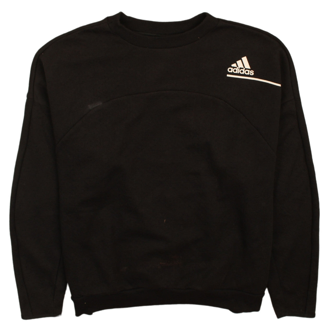 Adidas Men's Black Crew Neck Pullover Sweatshirt Size L