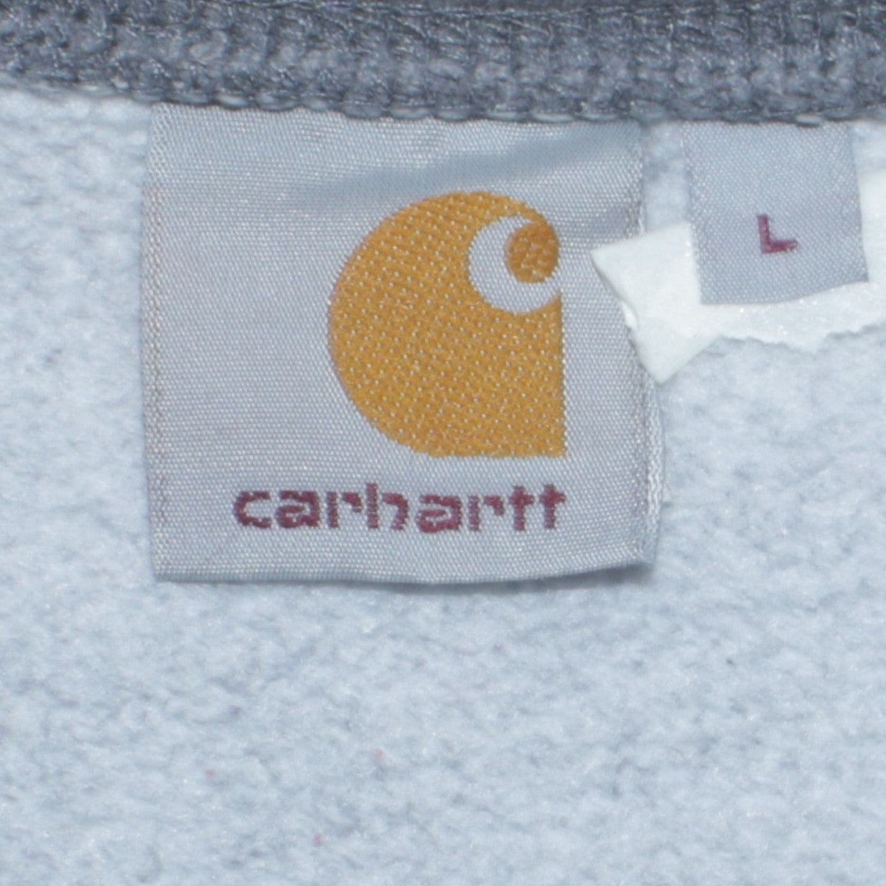 Carhartt Mens Grey L Crew Neck Pullover Sweatshirt Heavyweight