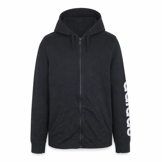 Adidas Men Black Full Zip Hoodie Small Sports Logo
