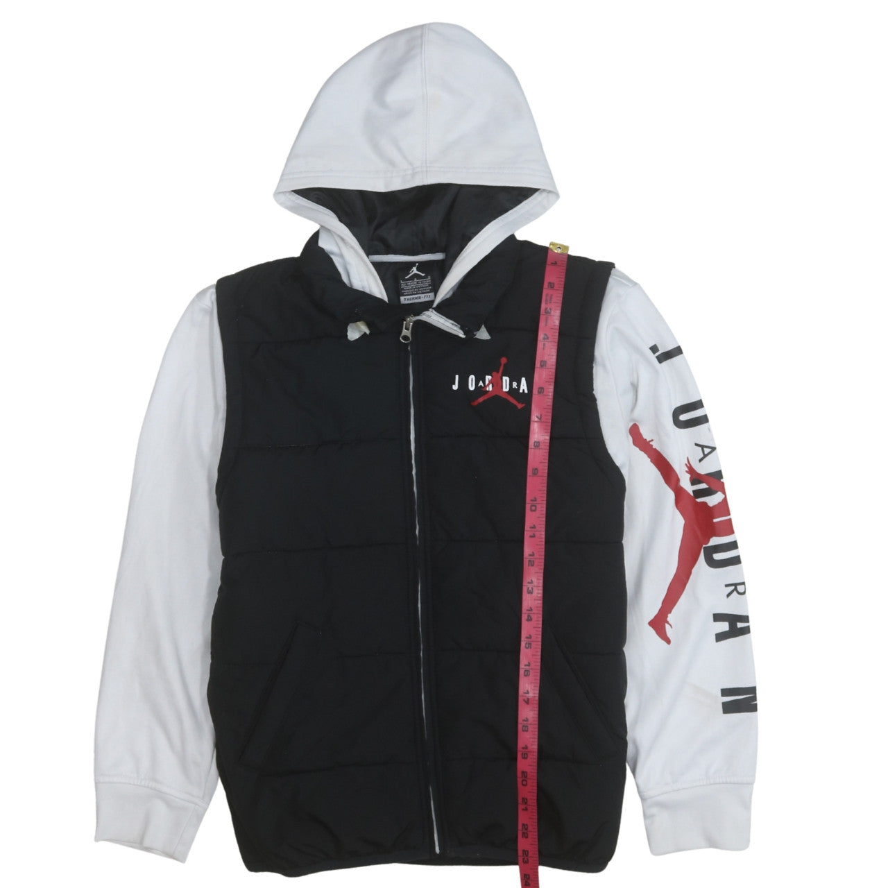Jordan Boys Black Hooded Therma-Fit Puffer Jacket 12-13 Years