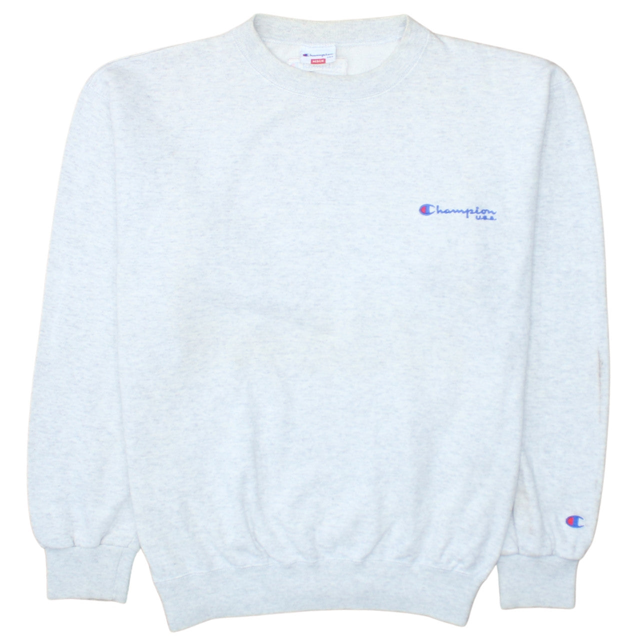 Champion USA Men's Grey Medium Crew Neck Pullover Sweatshirt