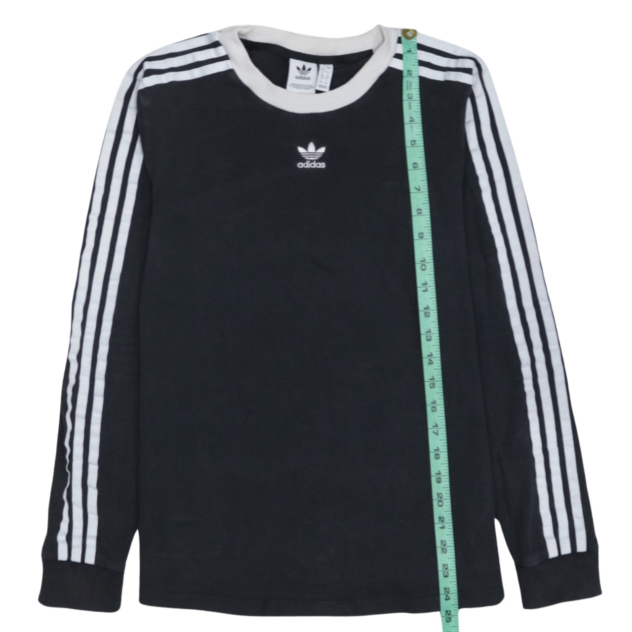 Adidas Women Black Long Sleeve Crew Neck Sweatshirt Size 12