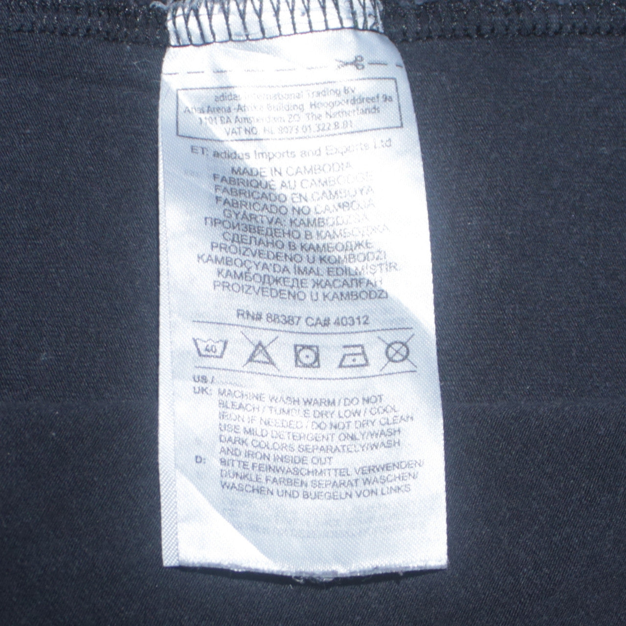 Adidas Women Black Long Sleeve Crew Neck Sweatshirt Size 12