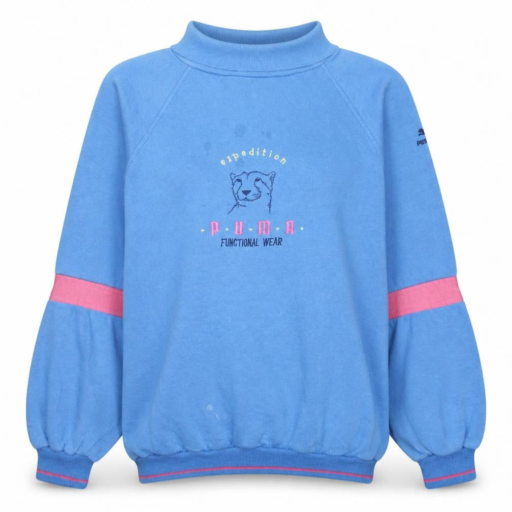 Puma Women Blue XL Expedition Functional Wear Sweatshirt Pullover