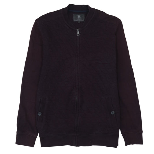 Marks and Spencer Men's Brown Quilted Full Zip Jacket L
