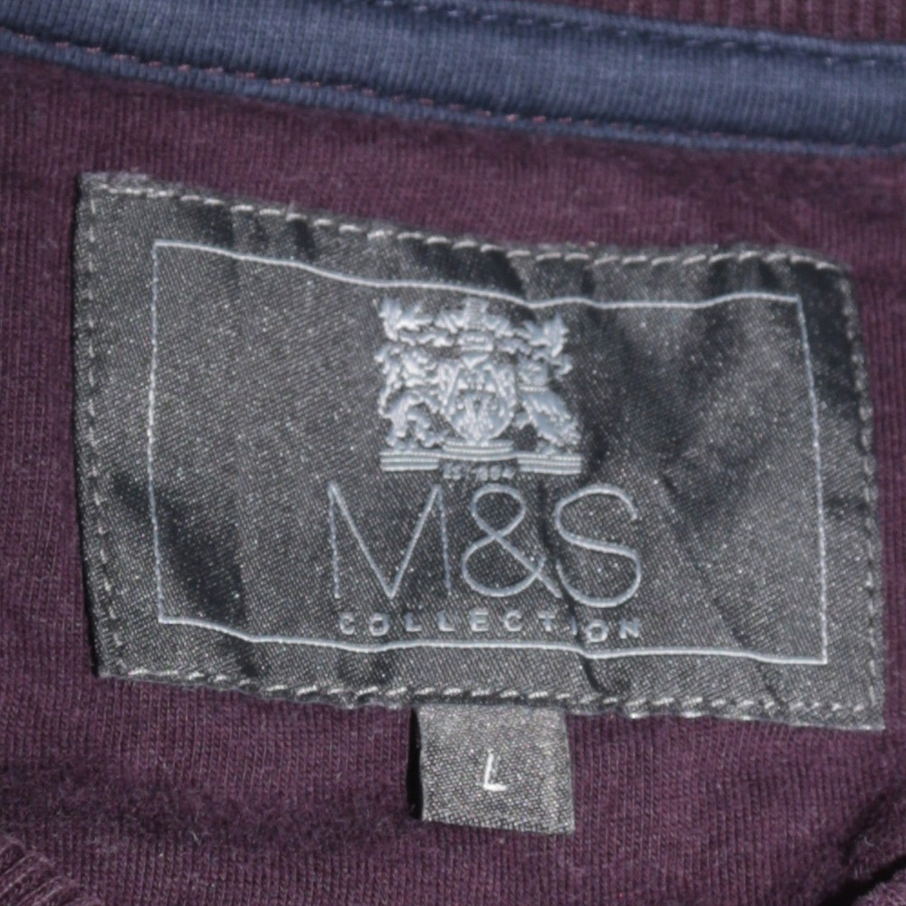 Marks and Spencer Men's Brown Quilted Full Zip Jacket L