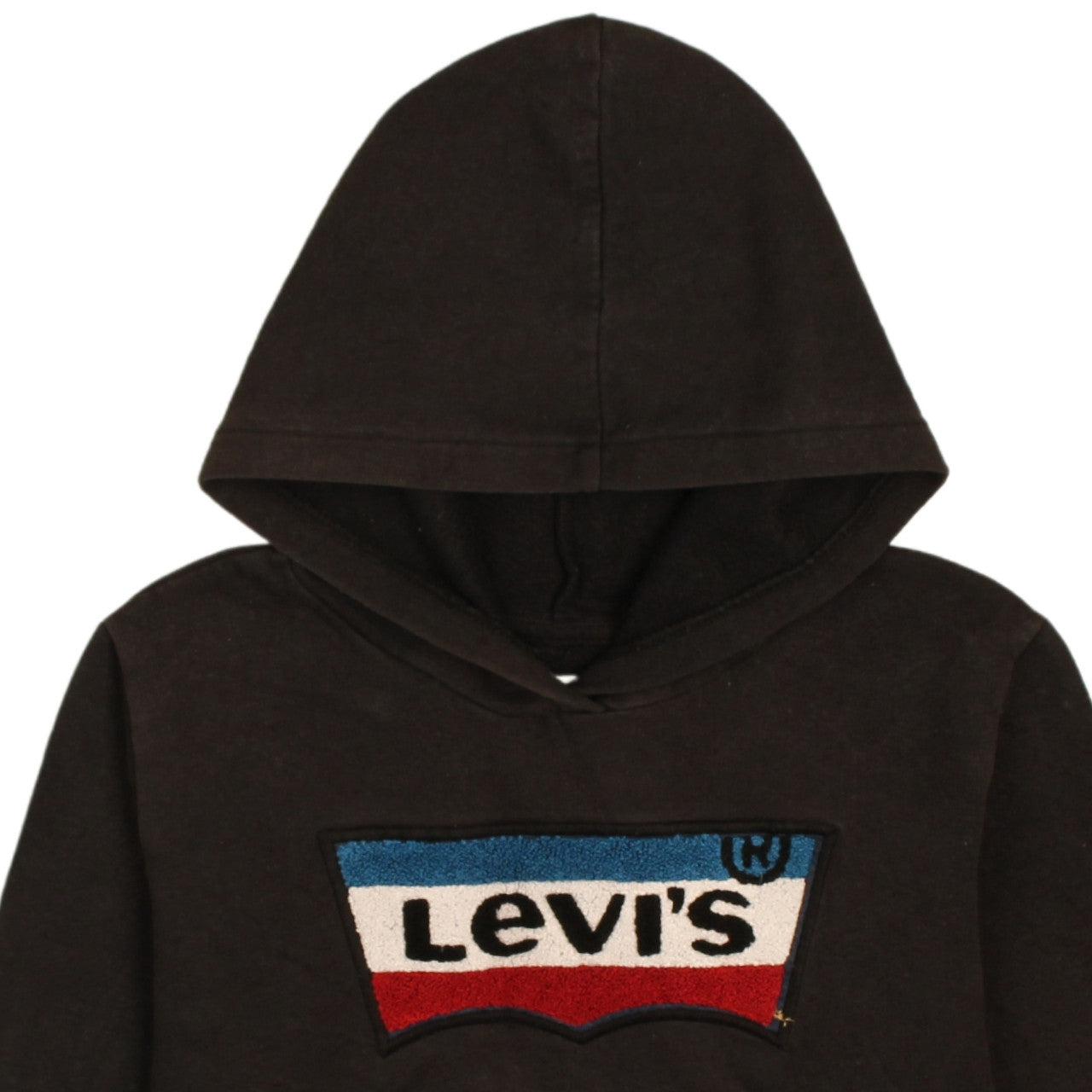Levi's Girls Black Hooded Pullover Sweatshirt XL 13-15 Years Logo Design