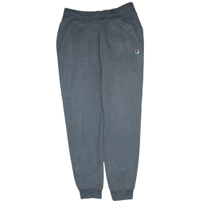 Additional front view of Fila Men's Grey Jogger Sweatpants M Regular Fit Elastic Waist