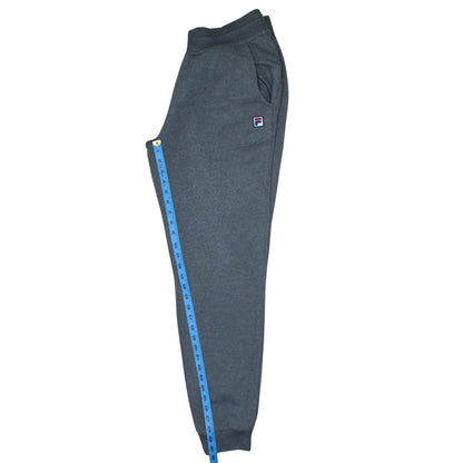 Back view of Fila Men's Grey Jogger Sweatpants M Regular Fit Elastic Waist
